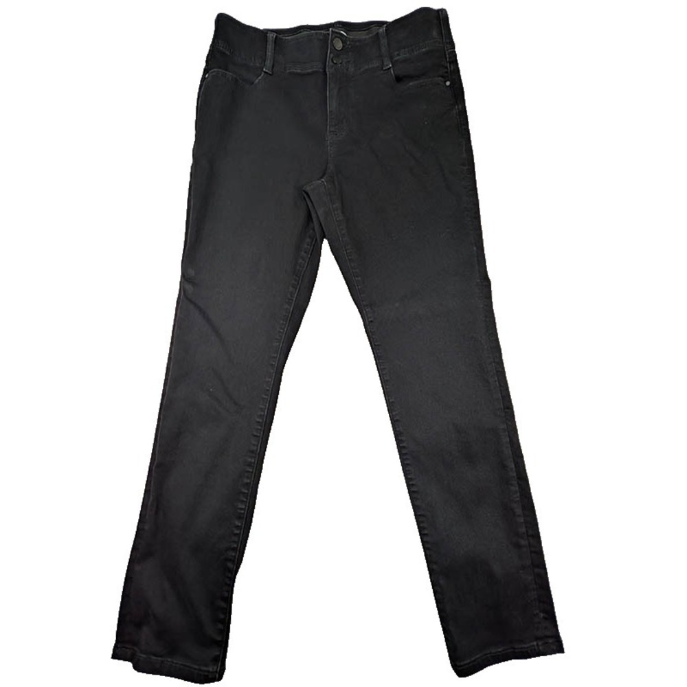 Nine West Straight‎ Jeans Womens 12 Black Quiet Luxury Smart Casual Normcore